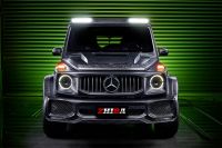 Merceders-Benz G Class W464 Dry Carbon Fiber  Transparent Glass Engine Hood