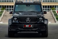 Merceders-Benz G Class W464 Dry Carbon Fiber  Transparent Glass Engine Hood