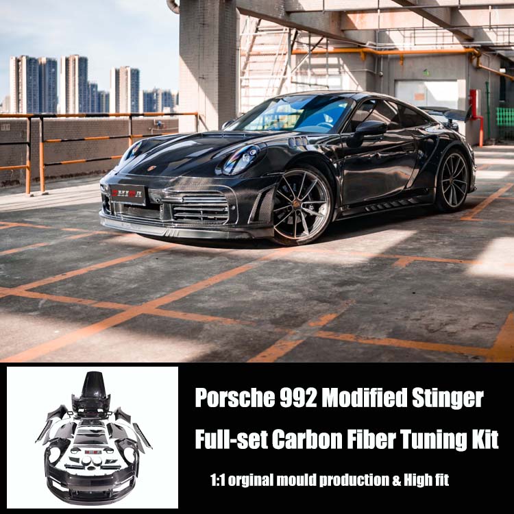 Porsche 911 992 Modified TOP Stinger Full-set Dry Carbon Fiber Tuning Kit