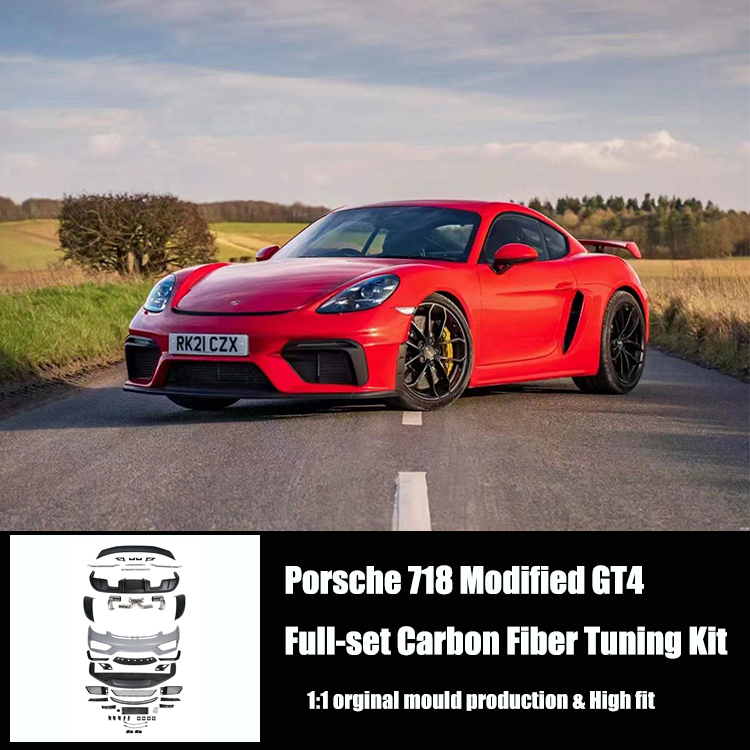 Porsche 718 982 Modified GT4 Carbon Fiber Tuning Kit