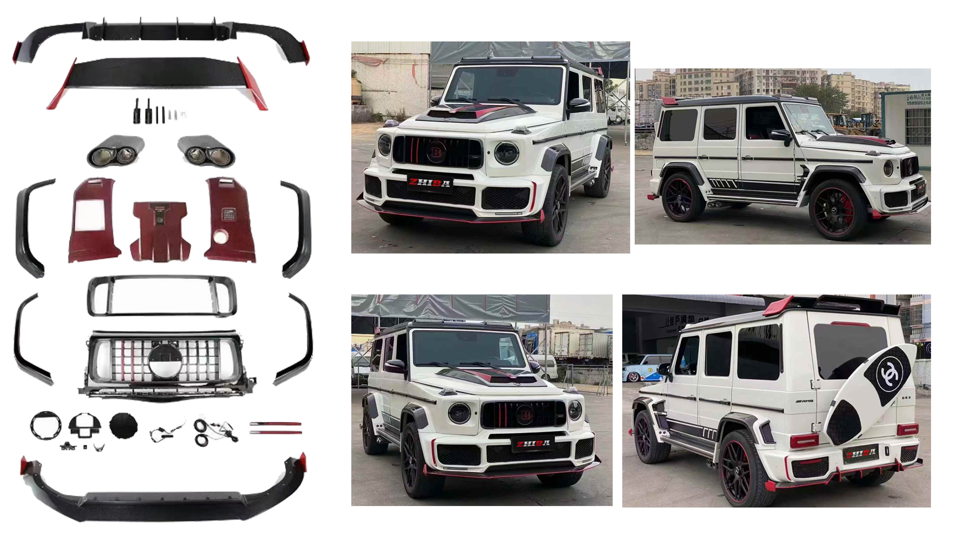 Mercedes Benz W464 Upgrade BBS 900 Rocket Dry Carbon Fiber Body Kit