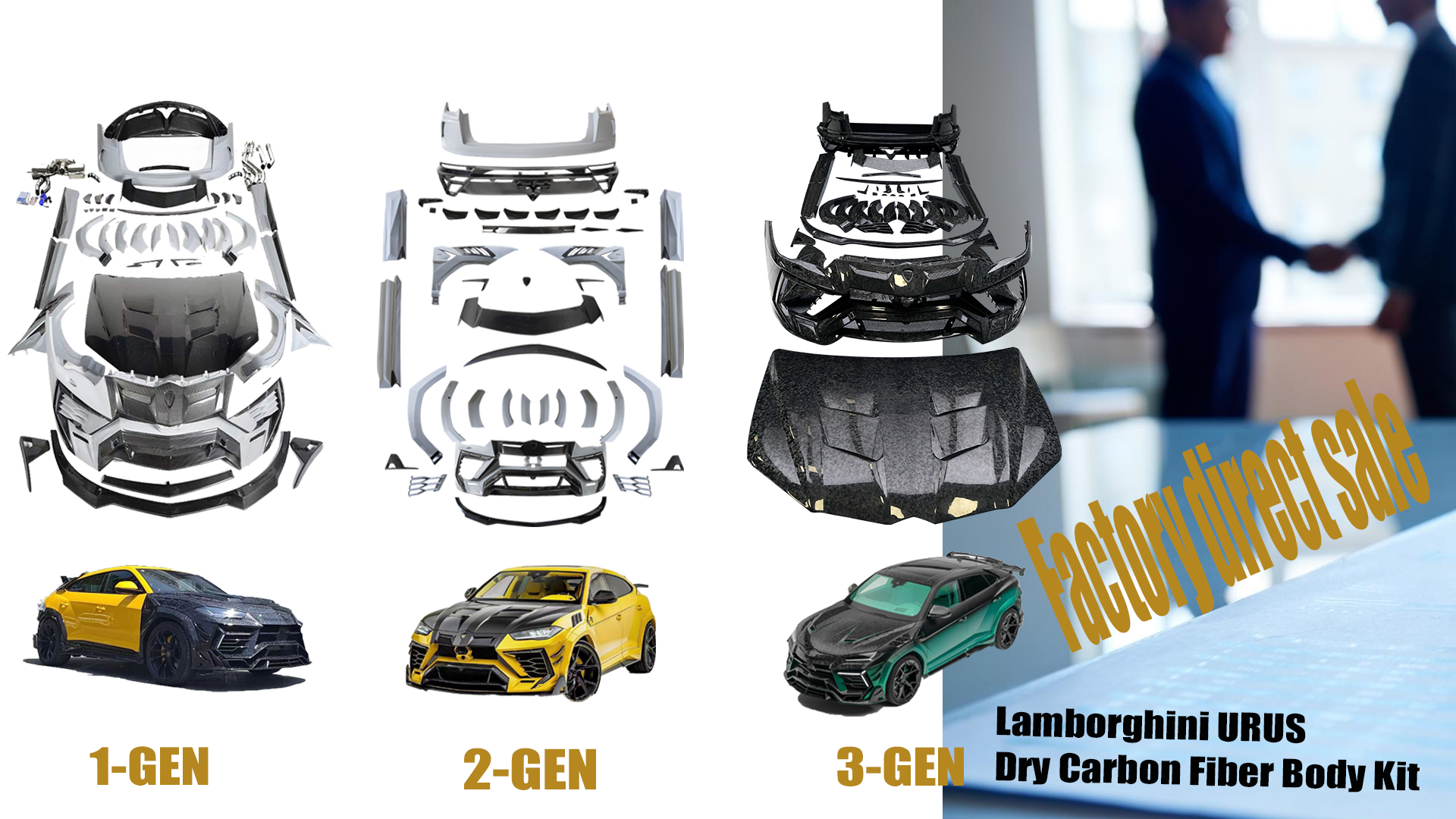 Lamborghini Urus Upgrade MSY Dry Carbon Fiber Body Kit